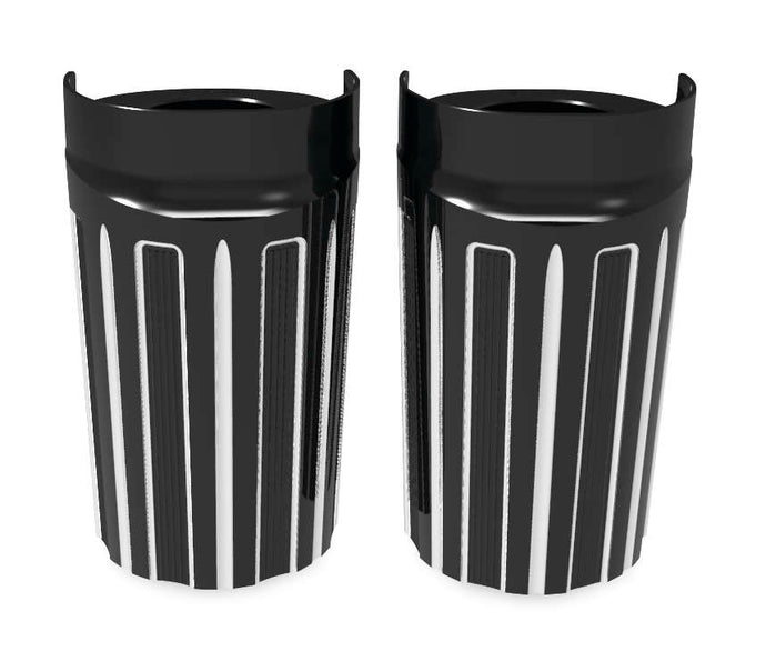 Arlen Ness 20-058 10-Gauge Fork Boot Covers - (+2in.) Chrome