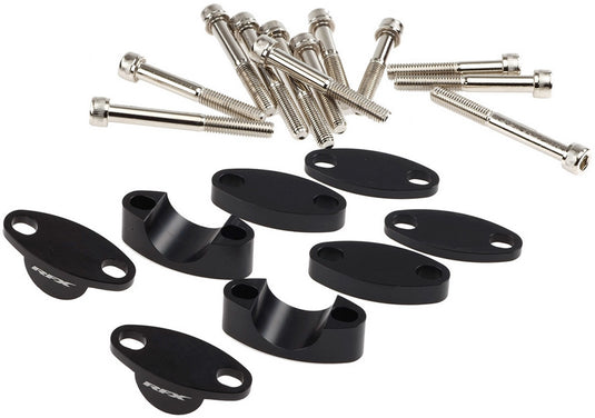 Rfx FXHM 90122 55BK Handlebar Riser Kit - 7/8in. / 22.2mm.