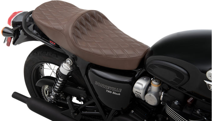 Z1r 0810-2229 Low-Profile Touring Seat - Double Diamond Brown