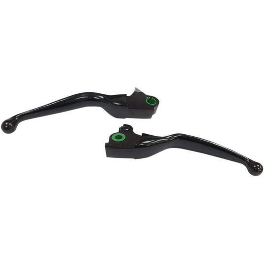 Drag Specialties 0610-1979 Wide Blade Lever Set - Matte Black