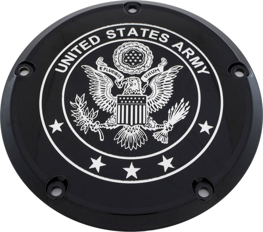 Custom Engraving Ltd ARM02-46BG Patriotic Derby Cover - Army - Black