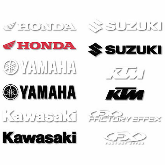 Factory Effex 19-94550 Die Cut Sticker - 1ft. Logo - KTM - White