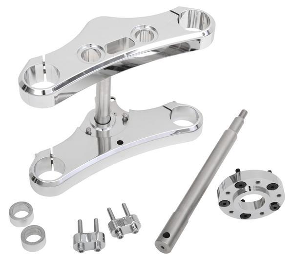 Accutronix TWD349-ESCK8 49mm Wide-Glide Conversion Kit - 3 Deg. Rake - Chrome