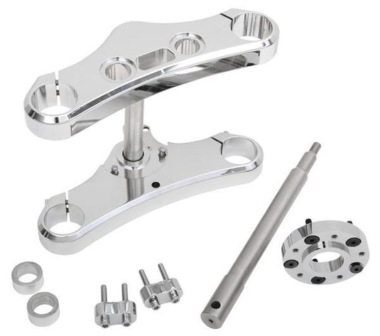 Accutronix TWD349-ESCK8 49mm Wide-Glide Conversion Kit - 3 Deg. Rake - Chrome