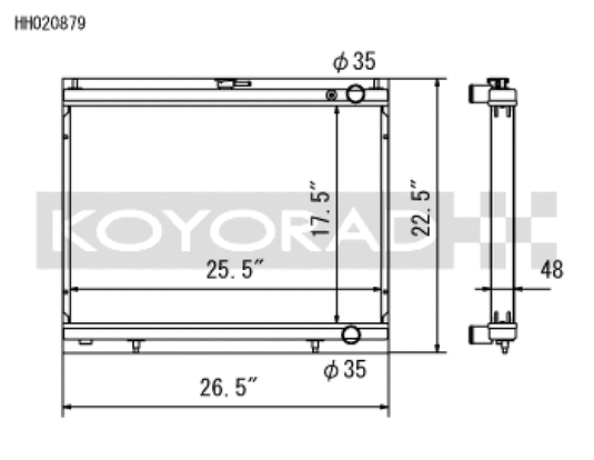Koyo HH020879 KOY Racing Radiators