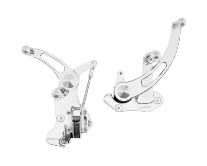 Accutronix FC405-SSC Forward Controls - Slotted 6in. - Chrome