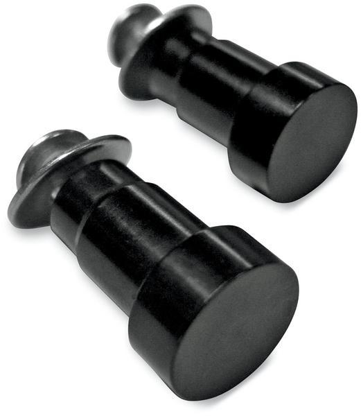 Joker Machine 09-031 Mirror Hole Plugs for Triumph OE Controls - Black Anodized