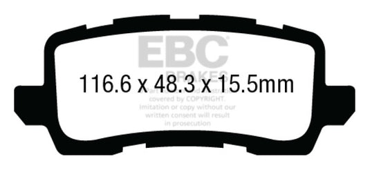 Ebc DP23018 EBC Greenstuff Brake Pad Sets