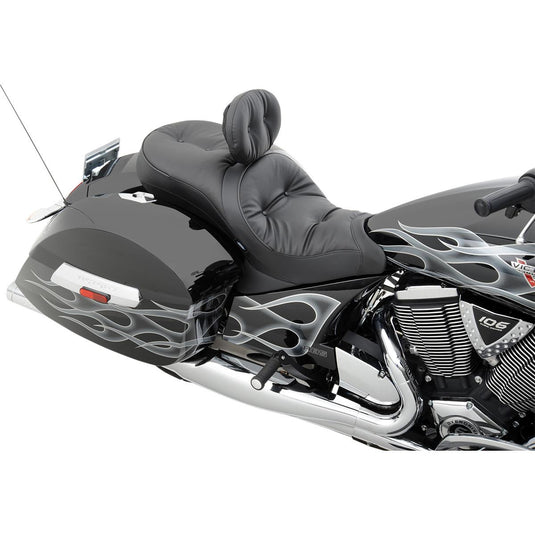 Drag Specialties 0810-1542 Low-Profile Touring Seat for Victory OEM Backrest - Pillow