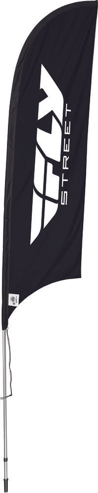 Fly Racing 30-31111 FLY BLK Replacement 11ft. Solar Flag for Aluminum Canopy - Black