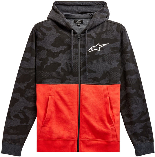 Charcoal Heather/Warm Red