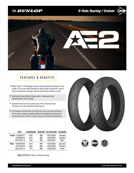 Dunlop 45252455 DUN AE2 Tires