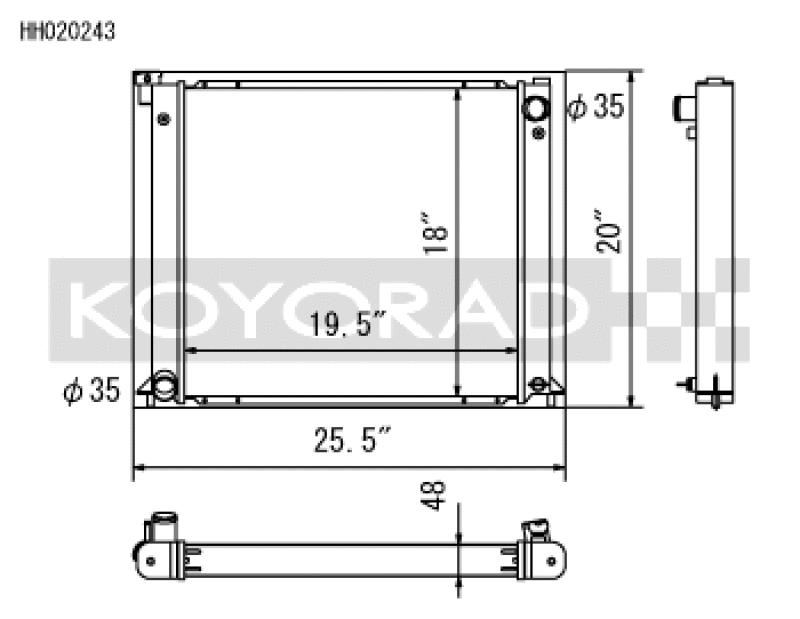 Load image into Gallery viewer, Koyo HH020243 KOY Racing Radiators
