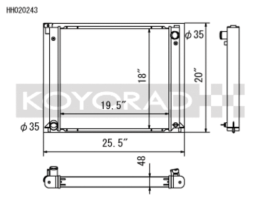 Koyo HH020243 KOY Racing Radiators