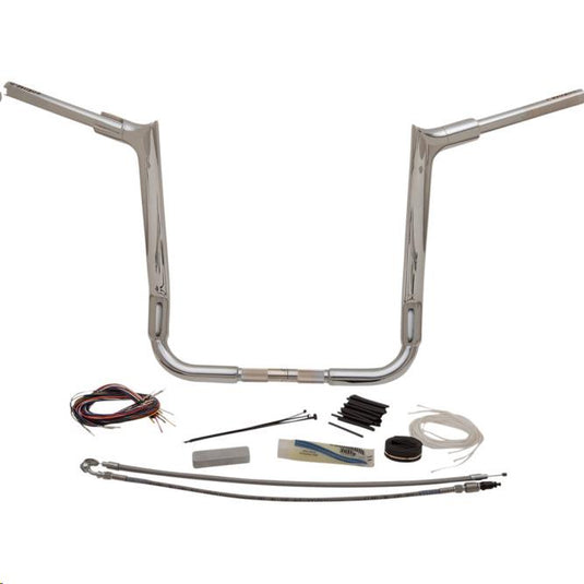 Fat Baggers, Inc. 809116 1-1/2in. EZ Install Pointed Top Handlebar Kit - Chrome