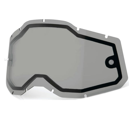 100% Replacement Dual Lens for Racecraft 2/Accuri 2/Stratus 2 Goggles - Smoke