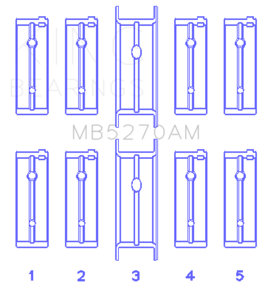 King Engine Bearings MB5270AM KING Main Bearings