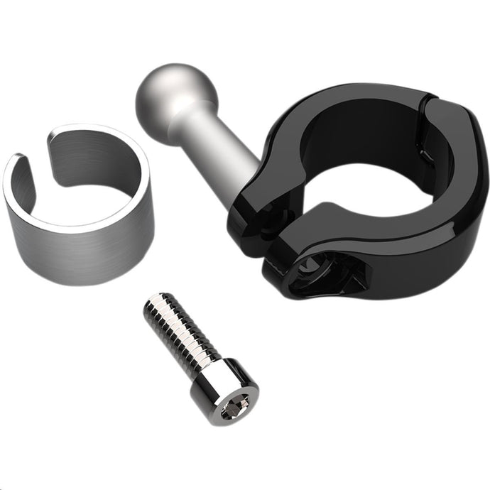 Ciro 50129 Aluminium Clamp - 7/8in or 1in. Round Bars - Black