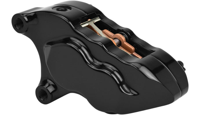 Hawg Halters Inc LHSAB5018 Direct Bolt-On 4 Piston Front Left Brake Caliper - Black