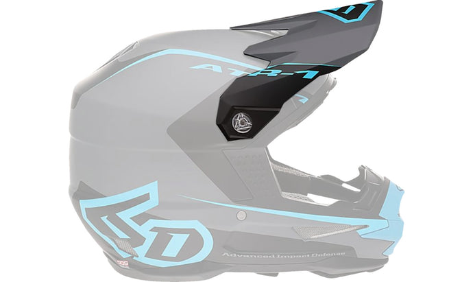6D Visor for ATR-1 Helmet - Stealth Cyan