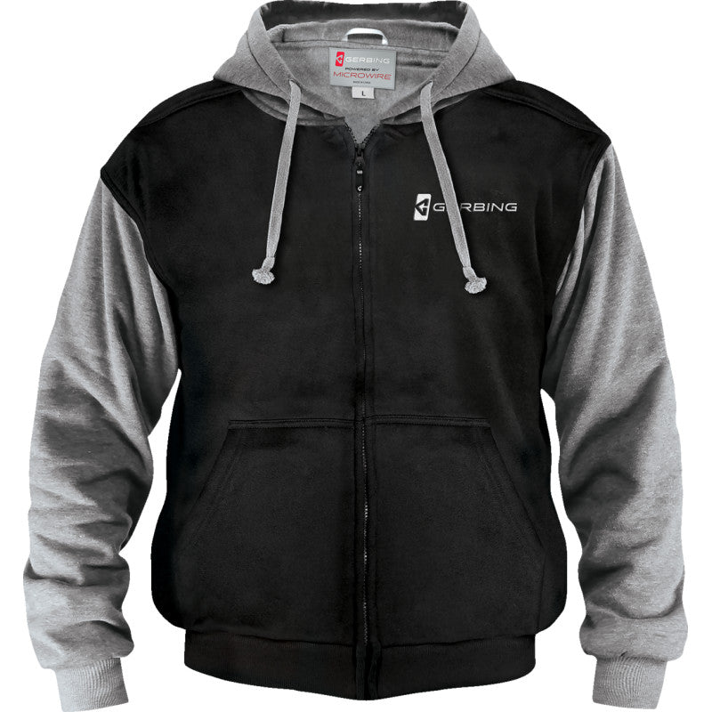 Load image into Gallery viewer, Gerbing 7V Battery Heated Hoodie (X-Large, Black/Gray)
