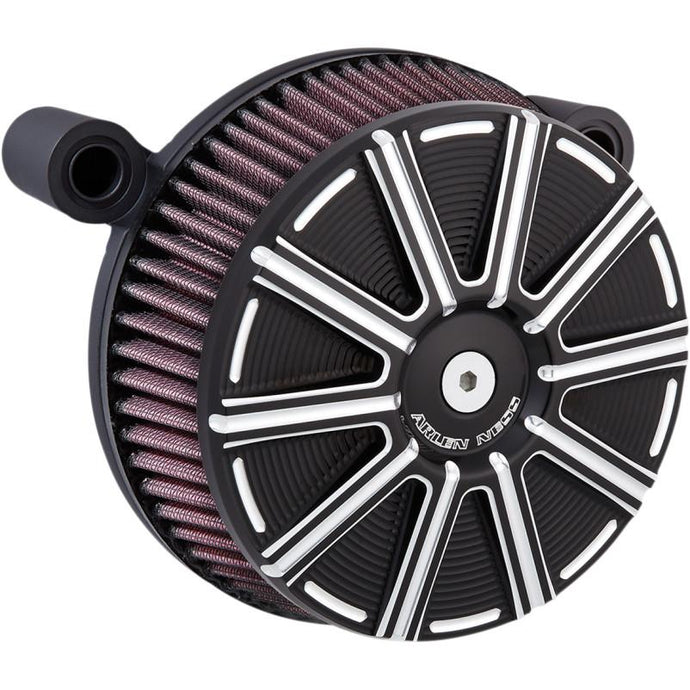 Arlen Ness 18-315 Big Sucker Stage I Air Filter Kit - 10-Gauge - Black