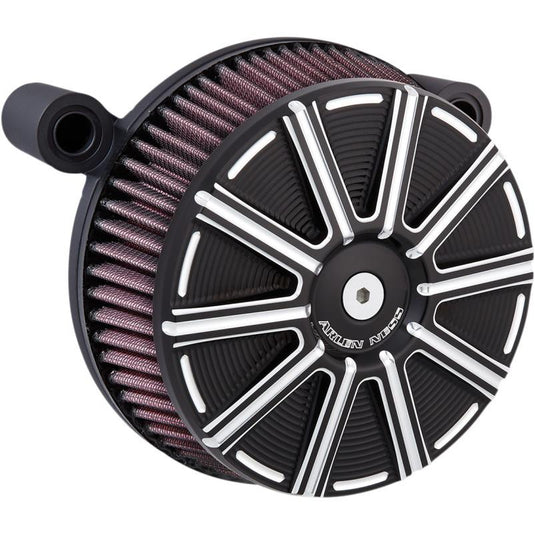 Arlen Ness 18-315 Big Sucker Stage I Air Filter Kit - 10-Gauge - Black
