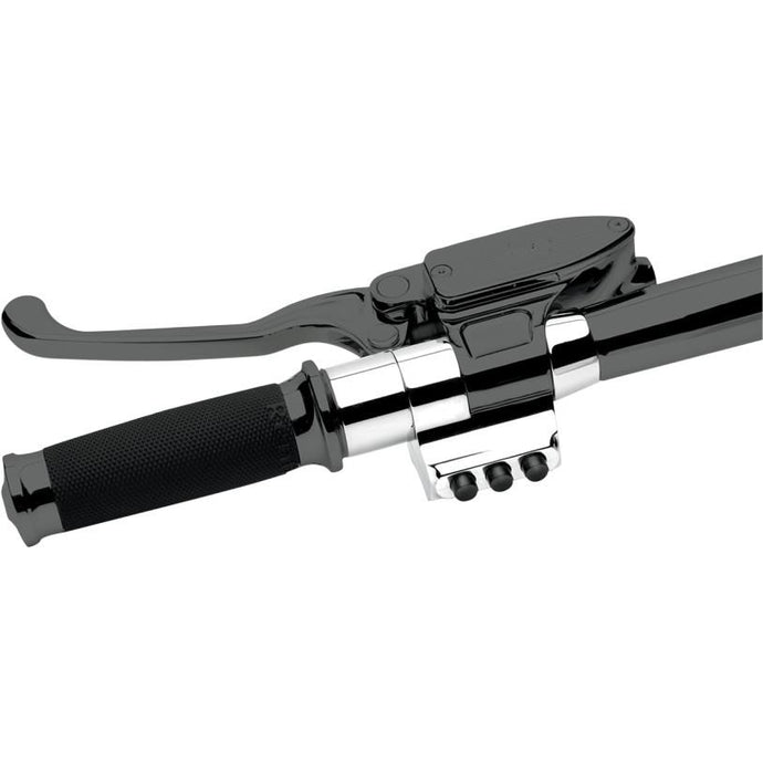 Performance Machine 0011-0751MP-CH Contour Handlebar Control Spacers for Cable-Actuated Clutch Control - 1.25in. - Chrome