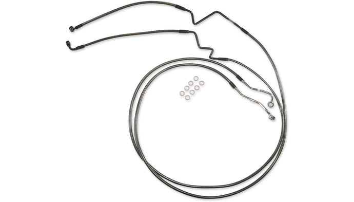 Magnum AS77034 Designer Series DOT ABS-Specific Lower Polished Stainless Front Brake Line - 12in.