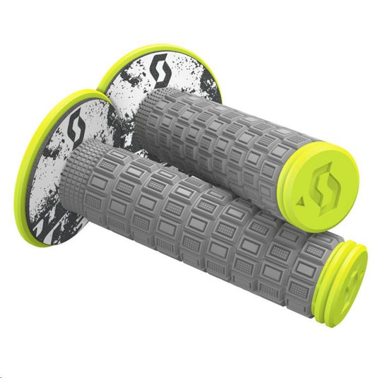 Scott Usa 269305-5776 Mellow ATV Grips - Gray/Neon Yellow