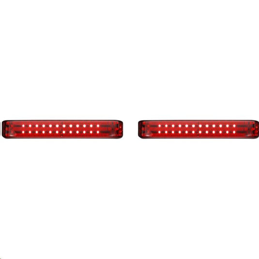Custom Dynamics PB-SBSEQ-SS6-BR Probeam Sequential LED Saddlebag Light - Gloss Black With Red Lens