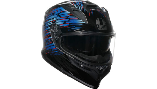 Agv K7 Genisys Helmet (Small, Black/Blue/Gray)