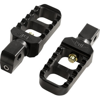 Joker Machine 08-642-8B Stubby Serrated Footpeg - Black Anodized