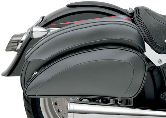 Saddlemen EX000556 Cruisn Deluxe Saddlebag Set with Chrome Saddlebag Supports
