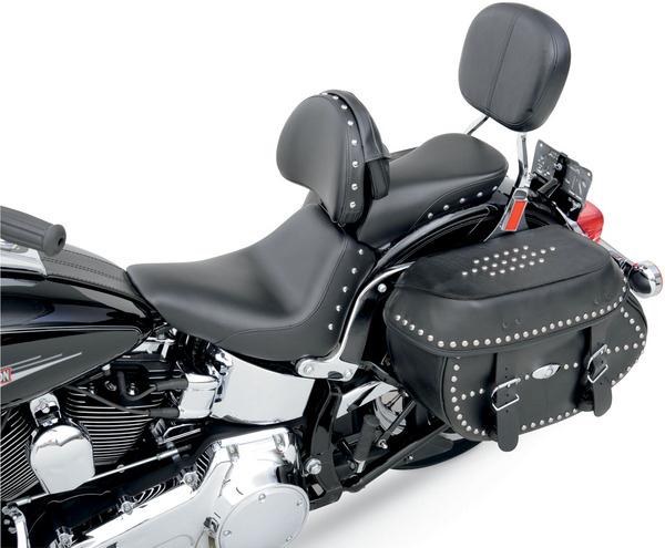 Saddlemen 806-15-0031 Renegade Heels Down Seat with Studs and Driver Backrest