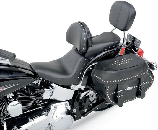 Saddlemen 806-15-0031 Renegade Heels Down Seat with Studs and Driver Backrest