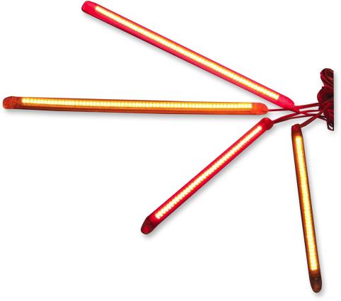 Custom Dynamics T2F40AS Truflex II Flexible LED Strip - 40-LED - Amber/Smoke