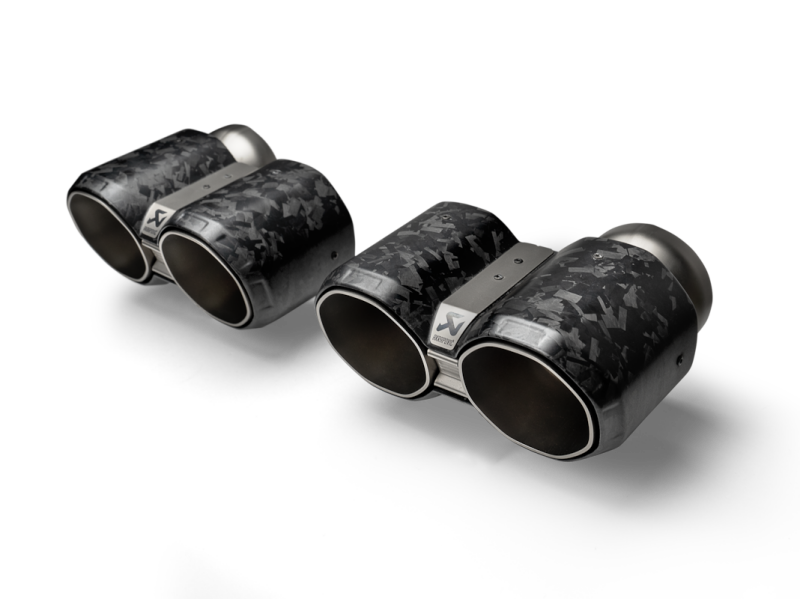 Load image into Gallery viewer, Akrapovic TP-CT/73/CF AKR Tail Pipe Set - Carbon
