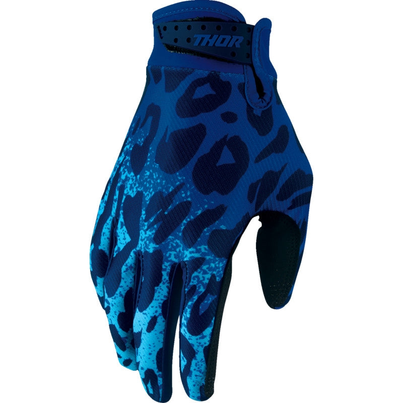 Load image into Gallery viewer, Thor Launchmode Namir Youth Gloves (Large, Blue/Navy)
