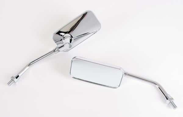 Emgo 20-42474 EL Chico Cruiser Mirror - 2in. H x 4 3/4in. W, 10mm Thread