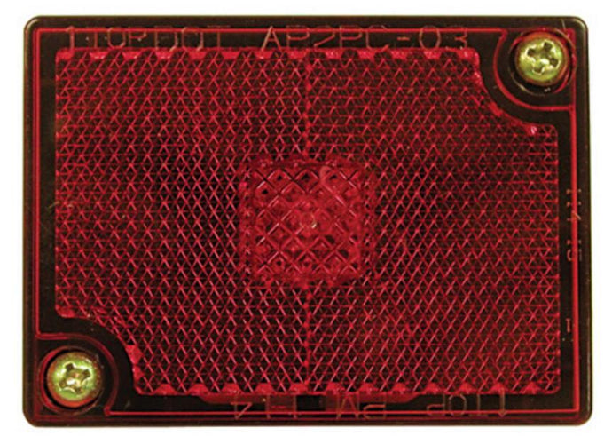 Peterson Manufacturing V114R Light for Clearance/Side Marker Light w/Reflex - Red