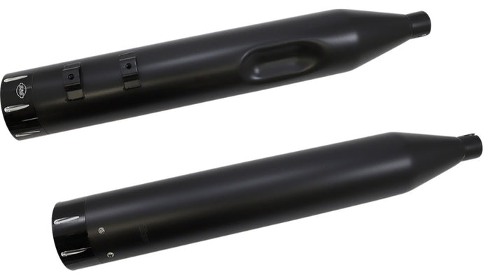 S&S Cycle 550-0680B El Dorado Dual Exhaust System - Black with Tracer End Caps