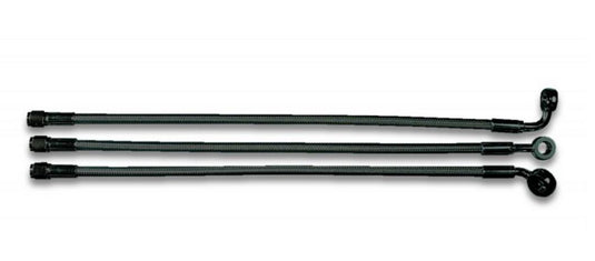 Magnum AS47627 Black Pearl Designer Series ABS Front Upper Brake Line - 10mm. 180deg. Banjo - 27in.