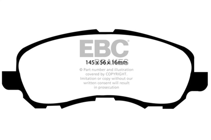 Ebc DP41614R EBC Yellowstuff Brake Pad Sets