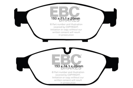 Ebc DP42086R EBC Yellowstuff Brake Pad Sets