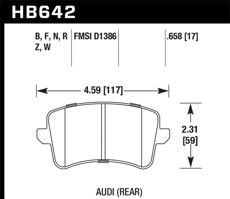 Load image into Gallery viewer, Hawk Performance HB642B.658 HAWK HPS 5.0 Brake Pad Sets
