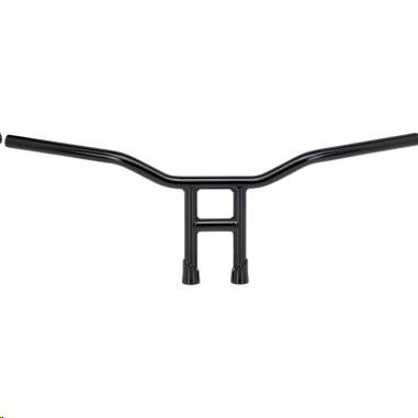 Biltwell Inc. 6220-2016 1in. Tyson 10in. Slotted Handlebar - Black Electroplated