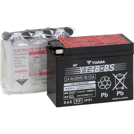 Yuasa YUAM62T4B Maintenance Free Battery - YT4B-BS