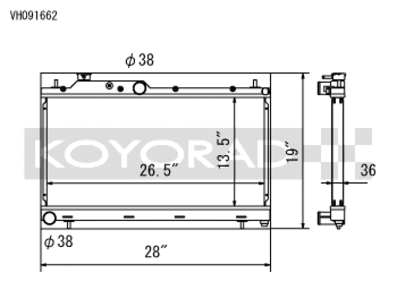 Load image into Gallery viewer, Koyo VH091662 KOY Racing Radiators
