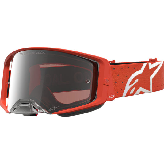 Alpinestars Supertech Vesta Goggles (One Size Fits All, Orange/Silver)